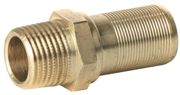 HENCO nippel adapter til fordelerrør messing 20 mm x 1/2