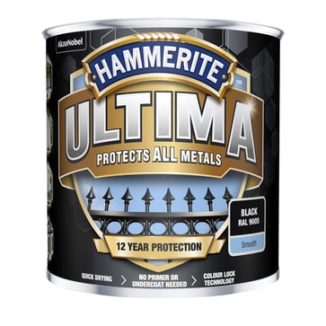 Hammerite Ultima Sort RAL9005 250ml