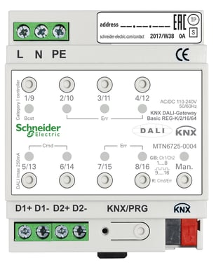 KNX DALI-Gateway Basic REG-K/2/16/64