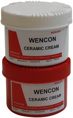 Wencon Ceramic Cream (0,5kg) To-komponent Epoxy temperaturresistent (+300C) Høj viskos