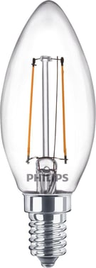 Philips CorePro LED Kerte 2,2W (25W) E14 840 B35 Klar Glas