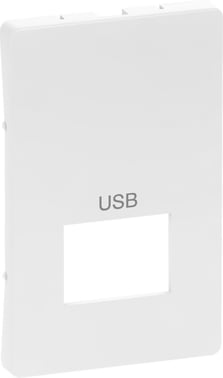 LK FUGA afdækning for USB-udtag passivt, 1,5 modul, hvid