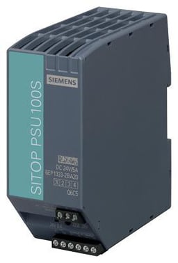 SITOP Strømforsyning PSU100S 24VDC 5A