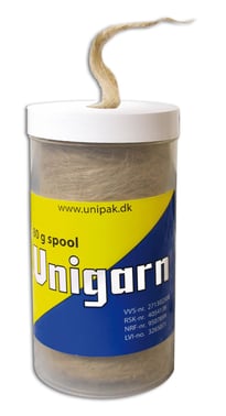 Unipak heglet hør a 80 gr på spole i dispenser