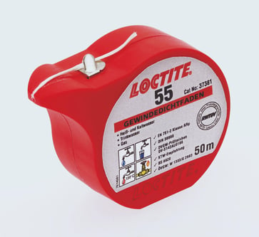 Gevindtætningssnor Loctite 55 50 mtr