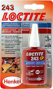 Skruesikring Loctite 243 middel styrke 24 ml