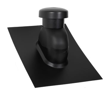 Sabetoflex ventilationshætte 5-45° Ø125 sort ABS