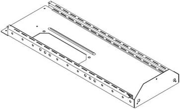 Skabsskinne 1M dyb     BSD3FL-V