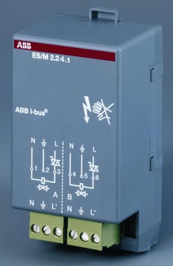 KNX snap-on elektronisk kontaktaktuator, 2-kanal,  24V ES/M2.24.1