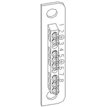 Tabula pe-terminal for c-skinne 220S6005