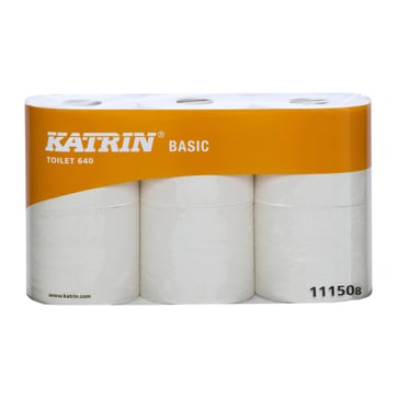 Katrin Basic Toiletpapir 640 1 lag 1 karton=42 ruller