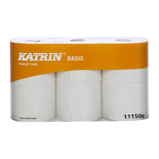 Katrin Basic Toiletpapir 640 1 lag 1 karton=42 ruller