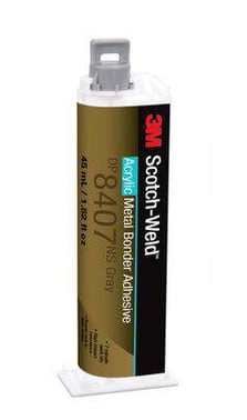 3M Scotch-Weld Akryllim DP8407NS til metal grå (Giftmeddelelse)