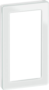 LK FUGA PURE designramme glas for 2-modul indsatse, hvid