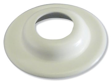 Bøsningskrave plast hvid 3/8"