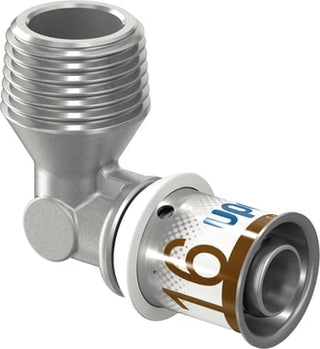 Uponor S-Press PLUS presvinkel 90° muffe/nippel 16 mm x 12"