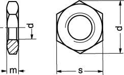 R 11/4" SFA4 DIN 431 rørgevind  kontramøtrik