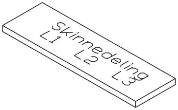 Skilt skinnedeling, L1, L2, L3