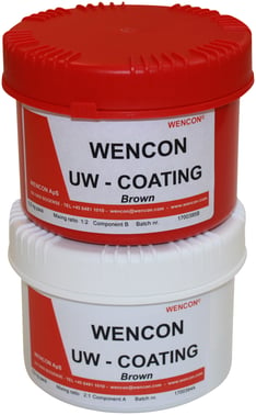 Wencon UW Coating, brun (0,5kg) To-komponent Epoxy til våde overflader lav viskos