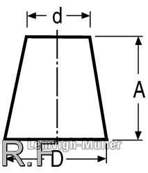 Reduktion kon 84,0X44,0X2 AISI316