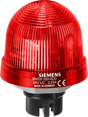 Signallampe rød led 24V ac/dc