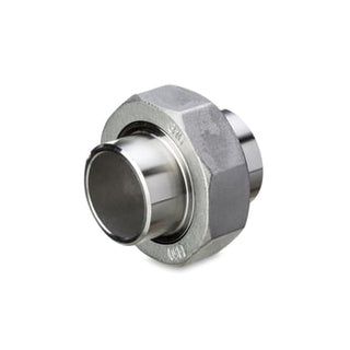 Union svejs med flad tætning PTFE, 1.4408, 20 bar 1/2" - 21,3 mm