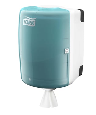 Tork Dispenser Centerfeed W2 Hvid/Turkis