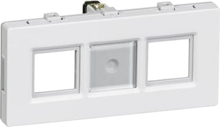 Dataudtag uden konnektorFUGA keystone STP/UTP 2 modul 2 stik, hvid