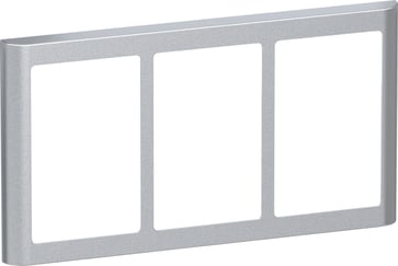 LK FUGA SOFT designramme 3x1,5 modul, stålmetallic