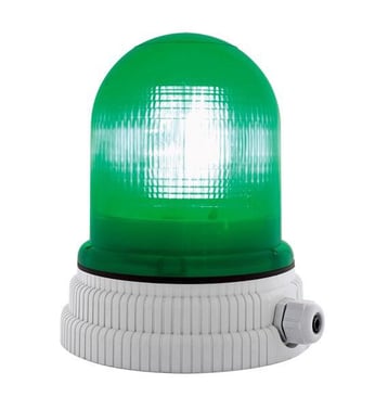 Advarselslampe 240V - Grøn, 200, LED, 240