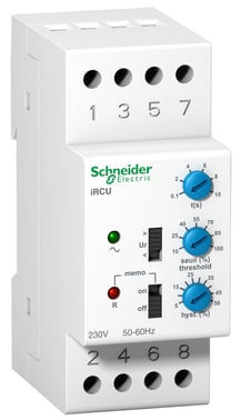 Spændingsrelæ iRCU 1CO 8A 230VAC  Bredde 54mm