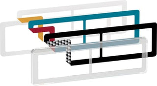 LK FUGA CHOICE designramme inkl  6 farvevalg 2x2 modul, transparent