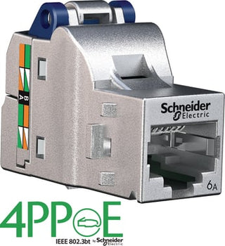Actassi datastik RJ45 Cat 6A S1 STP til dataudtag og patchpanel  Godkendt til 4PPoE, 12 stk