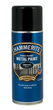 Hammerite Glat Sort Spray 400ml