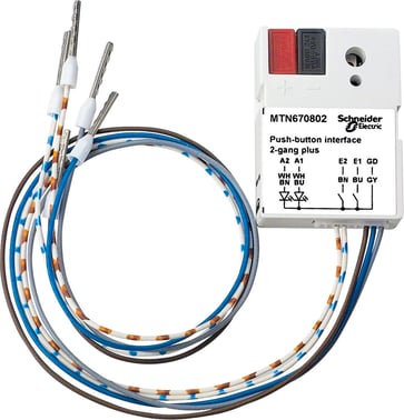 KNX Binær indgang afbryderinterface 2 kanal plus